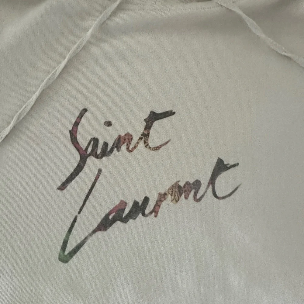 Saint Laurent Off-White Hoodie - Picture 2 of 8